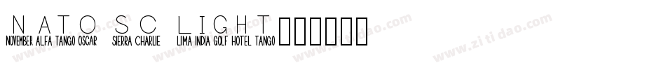 nato sc light字体转换